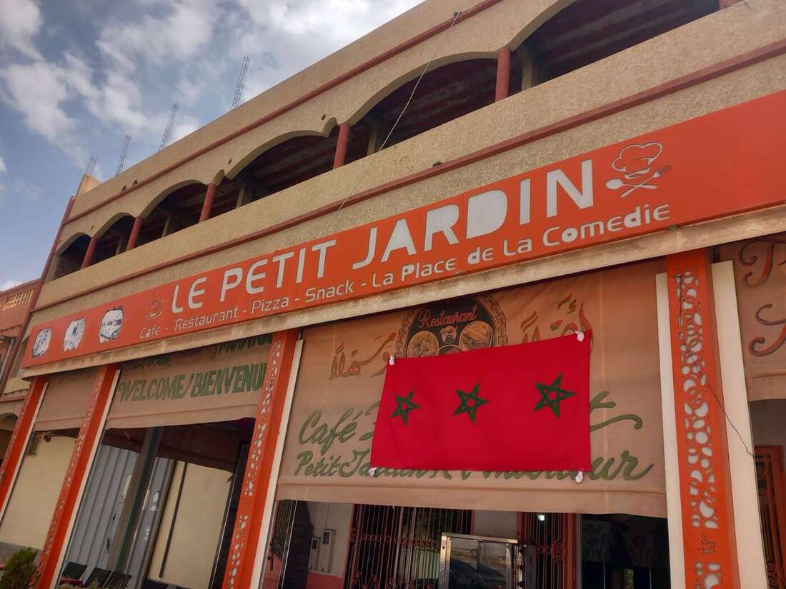 Façade du restaurant Le Petit Jardin à Midelt